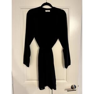 Aritzia Babaton wrap dress in Japanese crepe